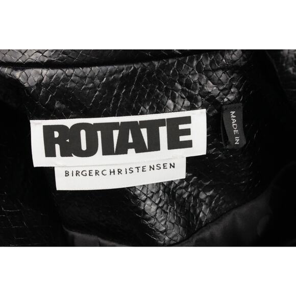 Rotate Birger Christensen Double-Breast Faux Leather Women Oversize Blazer US 8 - Picture 7 of 11